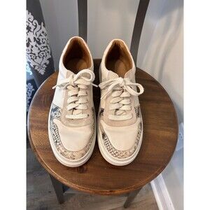 Cole Haan Womens Grandpro Rally Court Leather Snake Print Shoes Pink Size 9.5 B